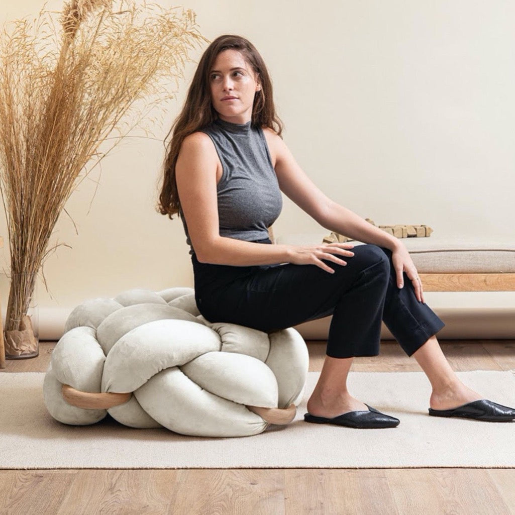 Vegan Suede Knot Pillow