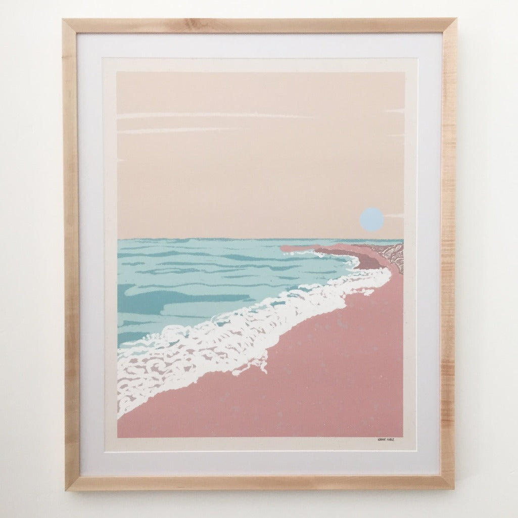 Framed Low Tide Print