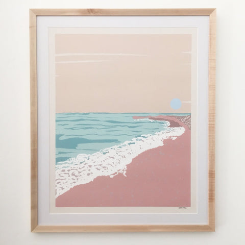 Framed Low Tide Print